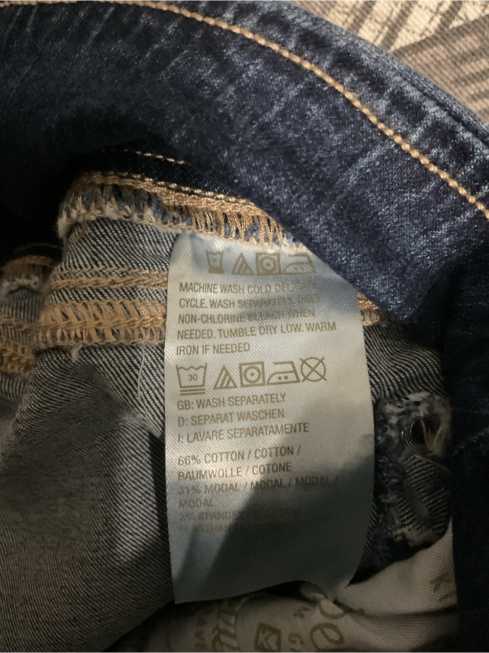 Kim Gravel pull on Stretch Mid-Rise Blue Women's Jeans - Picture 8 of 8